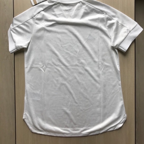 Adidas White Textured Breathable Active Top - Picture 8 of 9